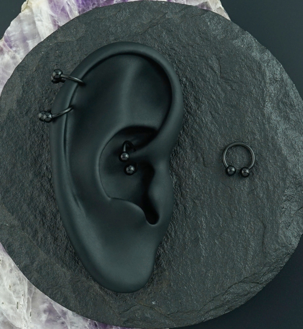 Black Bioflex Circular Barbell