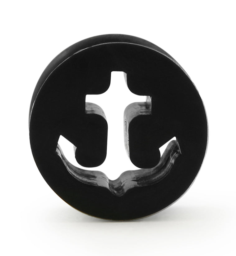 Black Silicone Anchor Tunnel Plugs