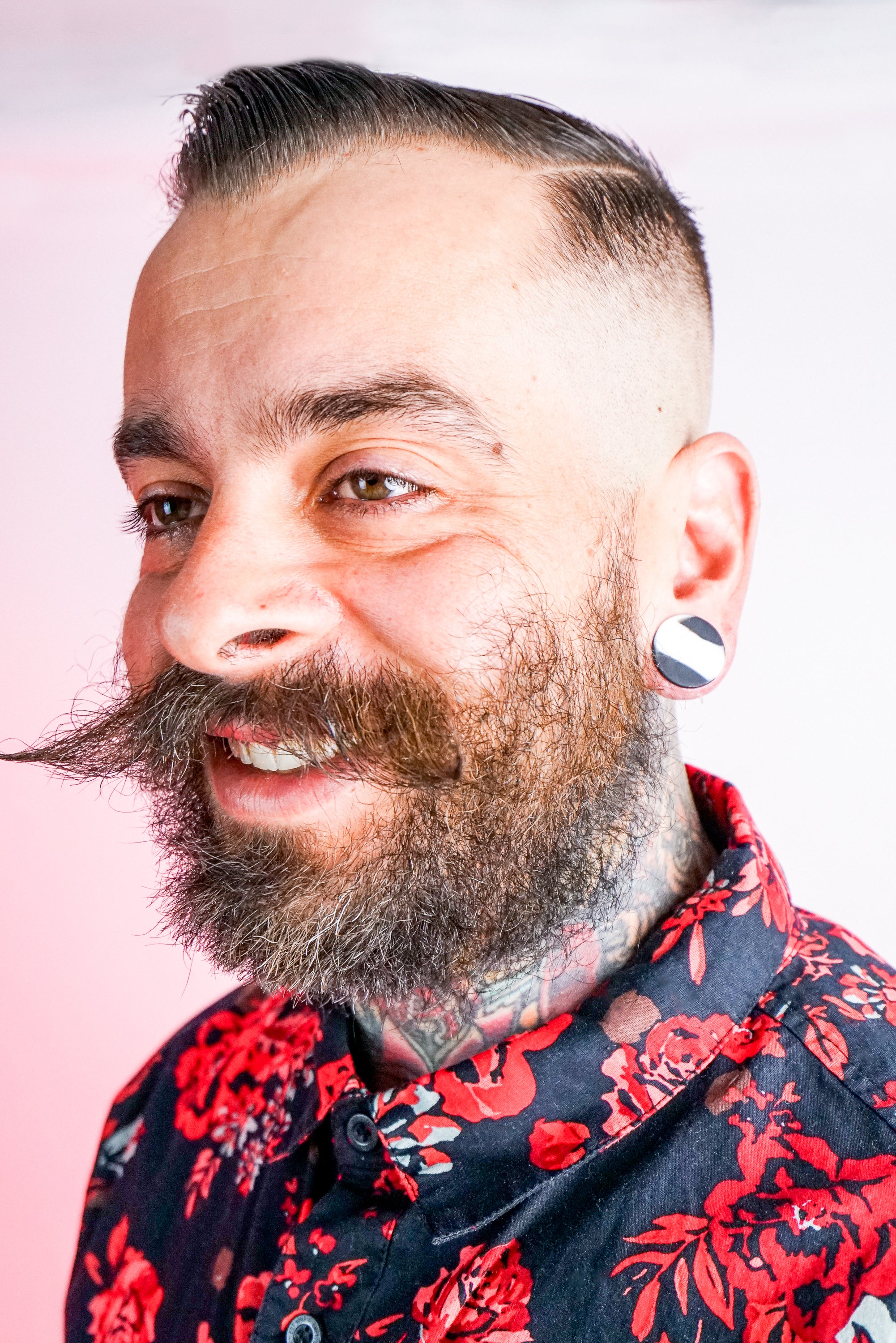 Black And White Double Flare Silicone Plugs