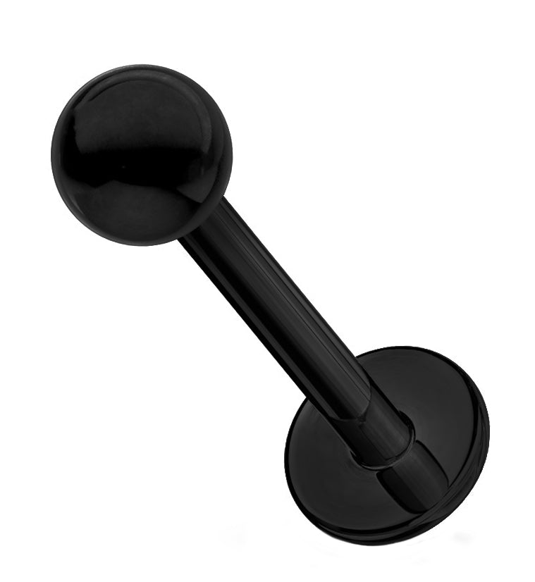 Black PVD Labret Post