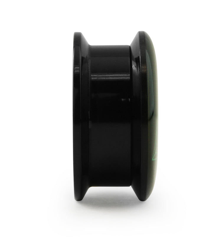 Black & Blue Diamond Acrylic Plugs