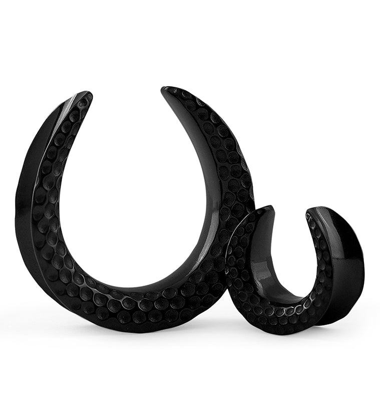 Black Hammered Stainless Steel Saddles