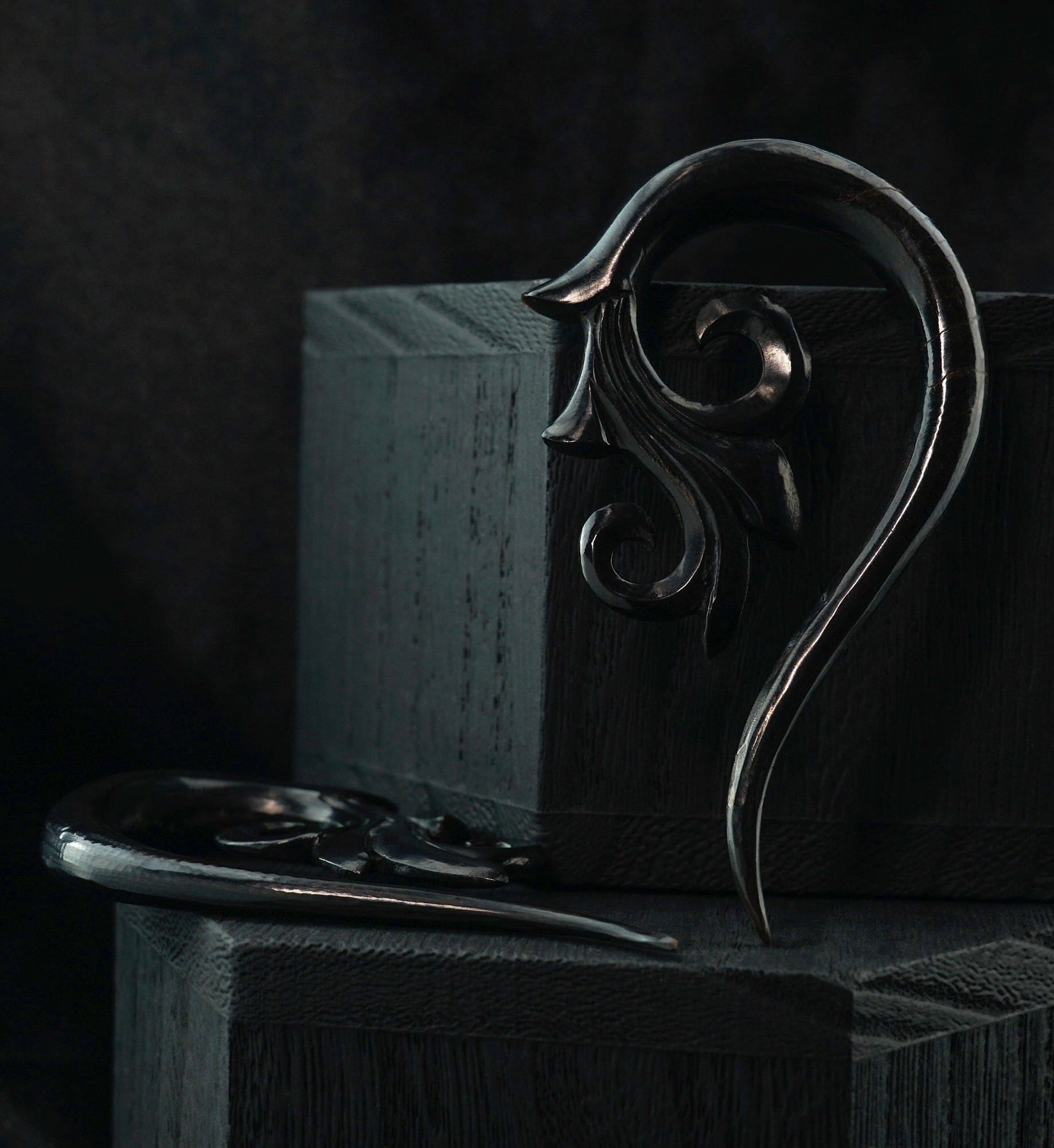 Black Horn Ornamental Hangers