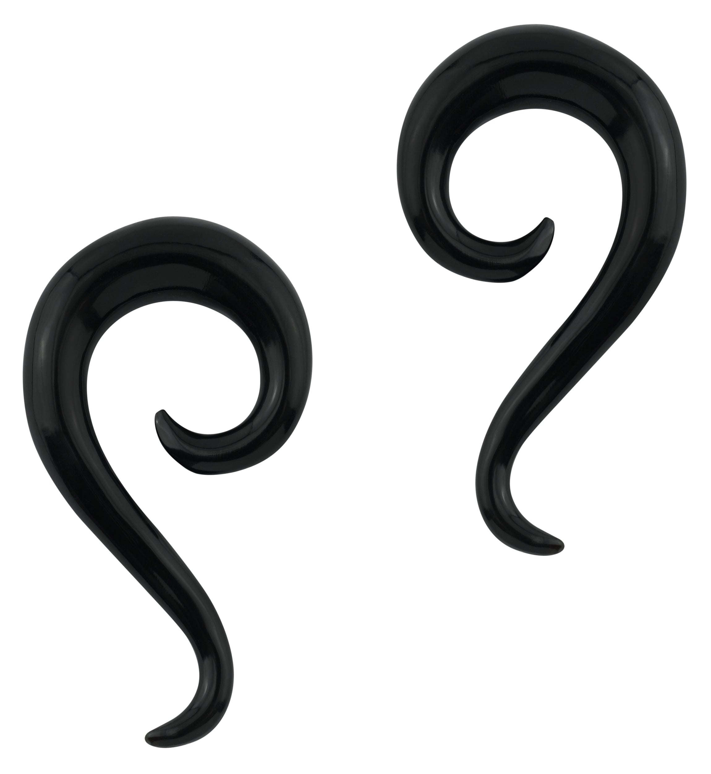 Black Horn Tail Spirals