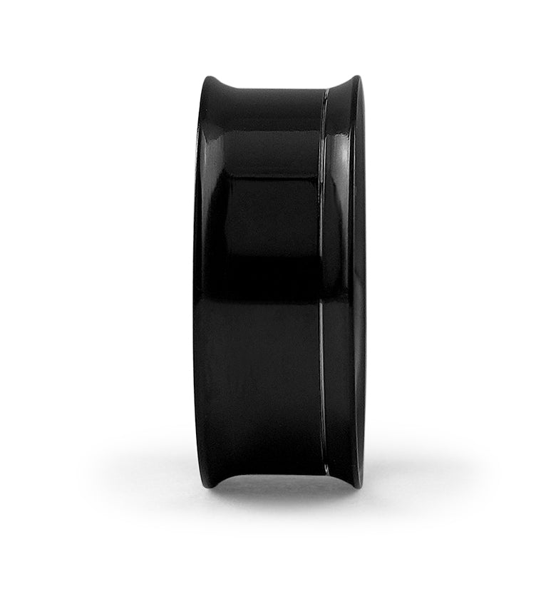 Black Stainless Steel Internally Threaded Tunnel Plugs