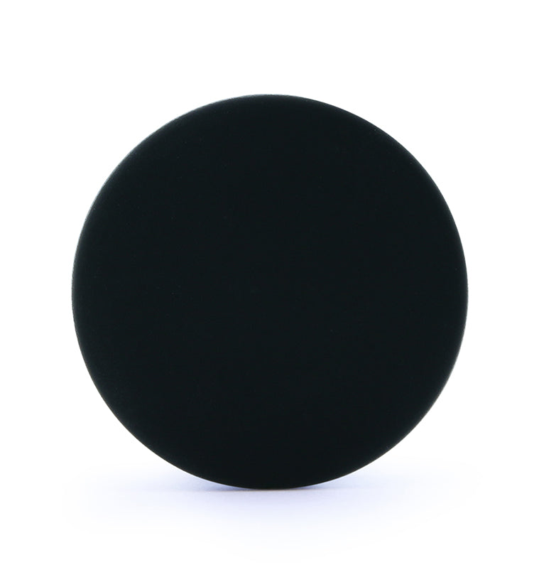 Kaos Black Silicone Hollow Plugs