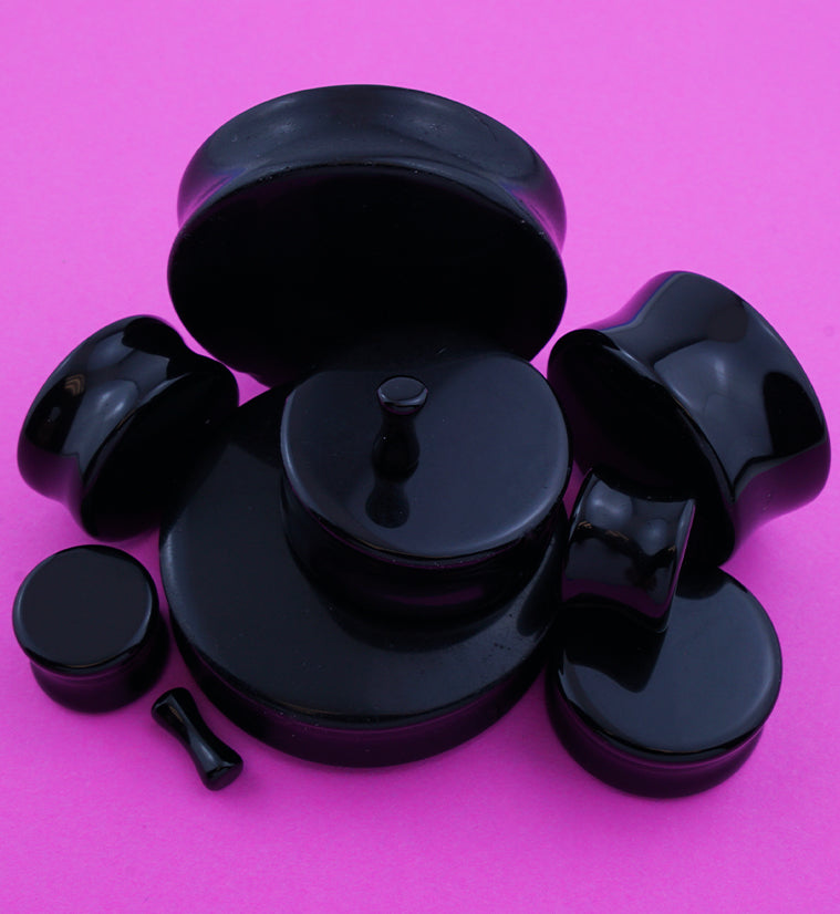 Black Obsidian Stone Plugs