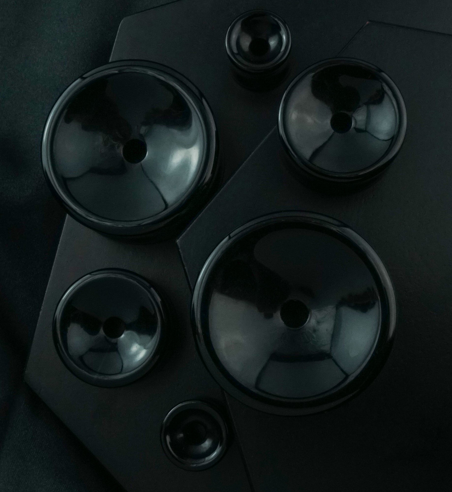 Black Obsidian Thick Wall Tunnels