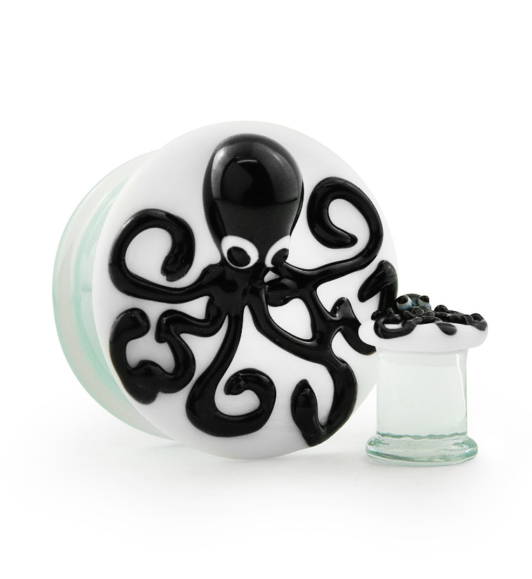 Black Octopus Glass Plugs