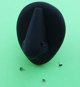 Black Onyx Marquise Stone Titanium Threadless Top