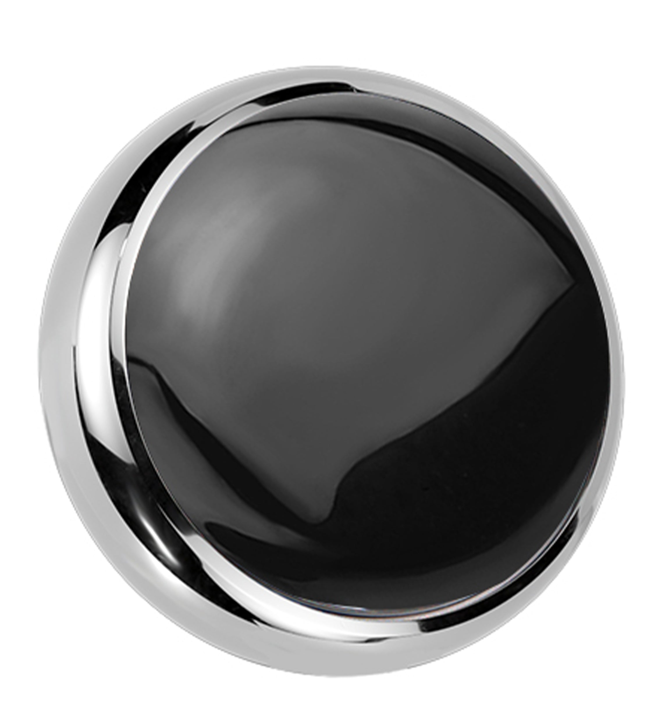 Black Onyx Stone Titanium Bezel End