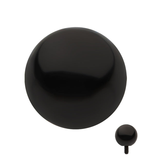 Black PVD Ball Internally Threaded Titanium Top