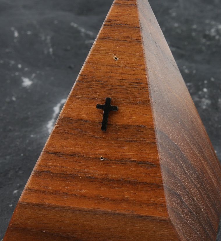 Black PVD Cross Titanium Threadless Top