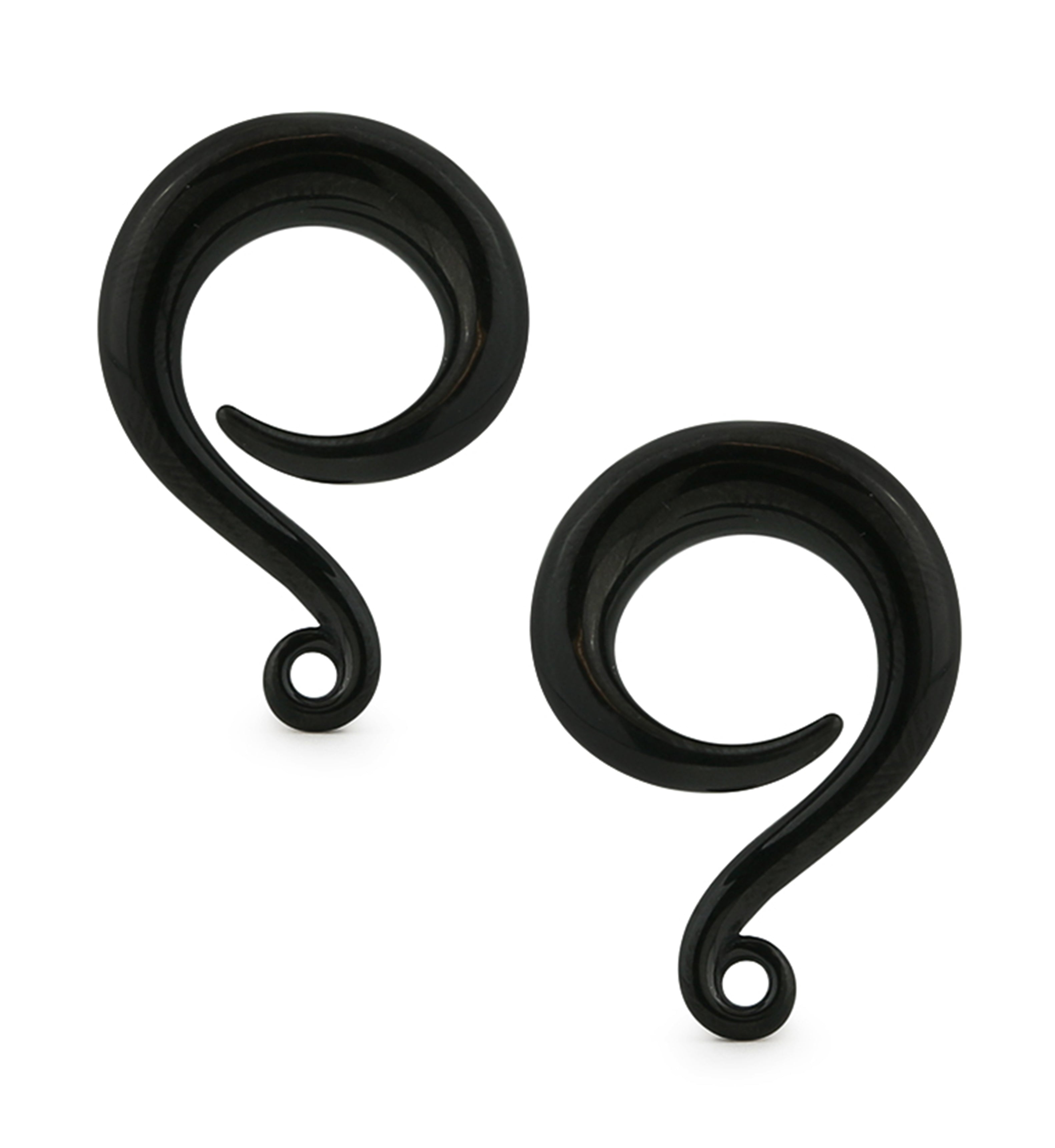 Black PVD Hook Hanger Stainless Steel Ear Weights
