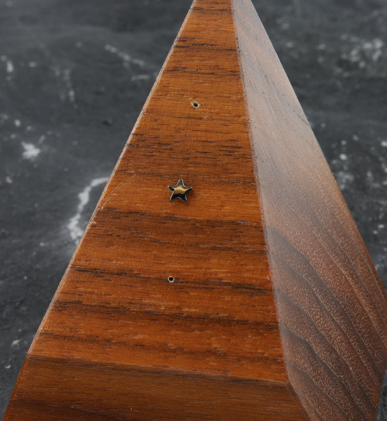 Black PVD Mini Star Titanium Threadless Top