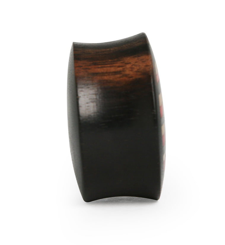 Black & Red Wood Skateboard Plugs