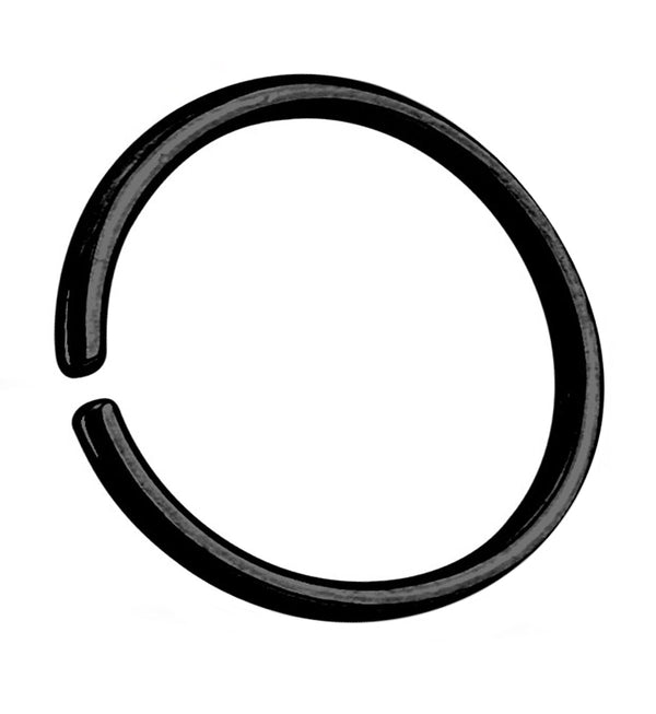 Black PVD Seamless Stainless Steel Hoop Ring