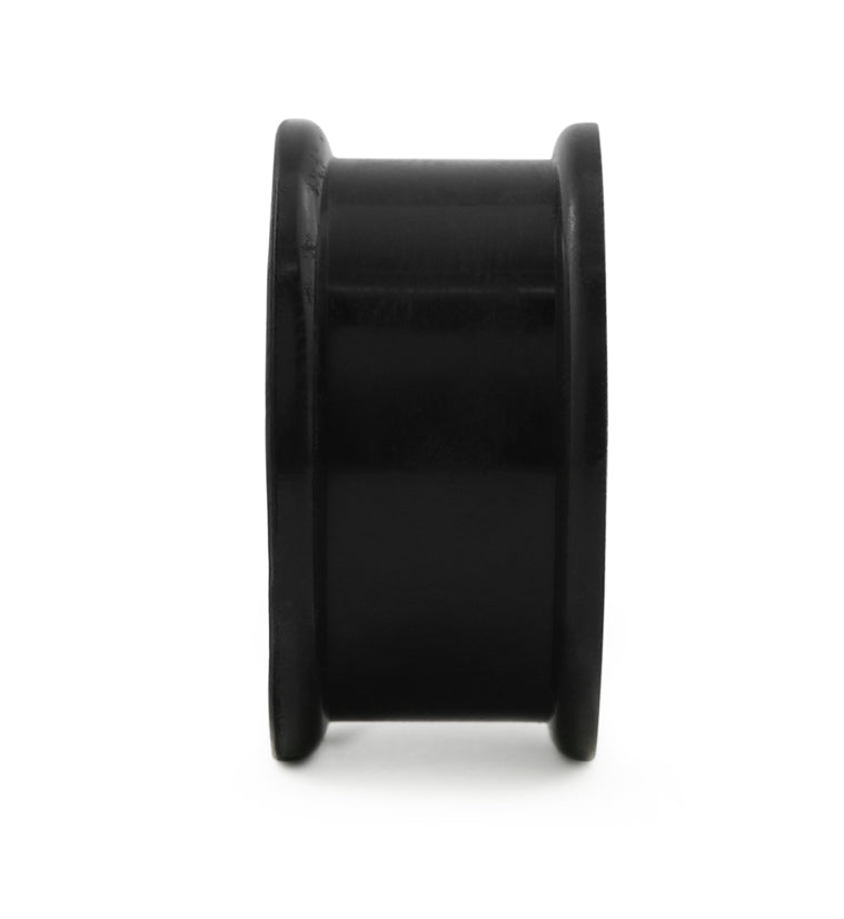 Double Flare Black Silicone Plugs (CLOSE OUT)