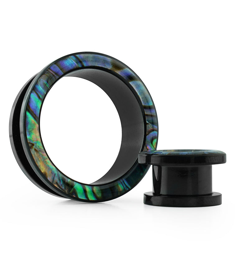 Stainless Steel Black Abalone Rim Tunnels