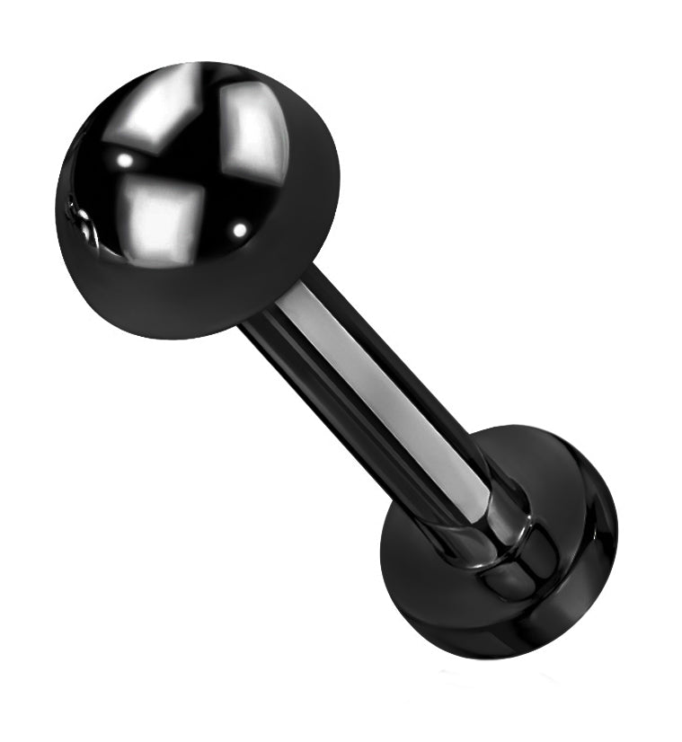 16G Black Dome Top Titanium Labret