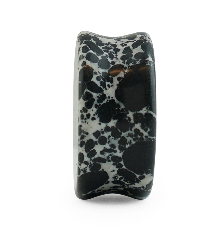 Black And White Howlite Stone Plugs
