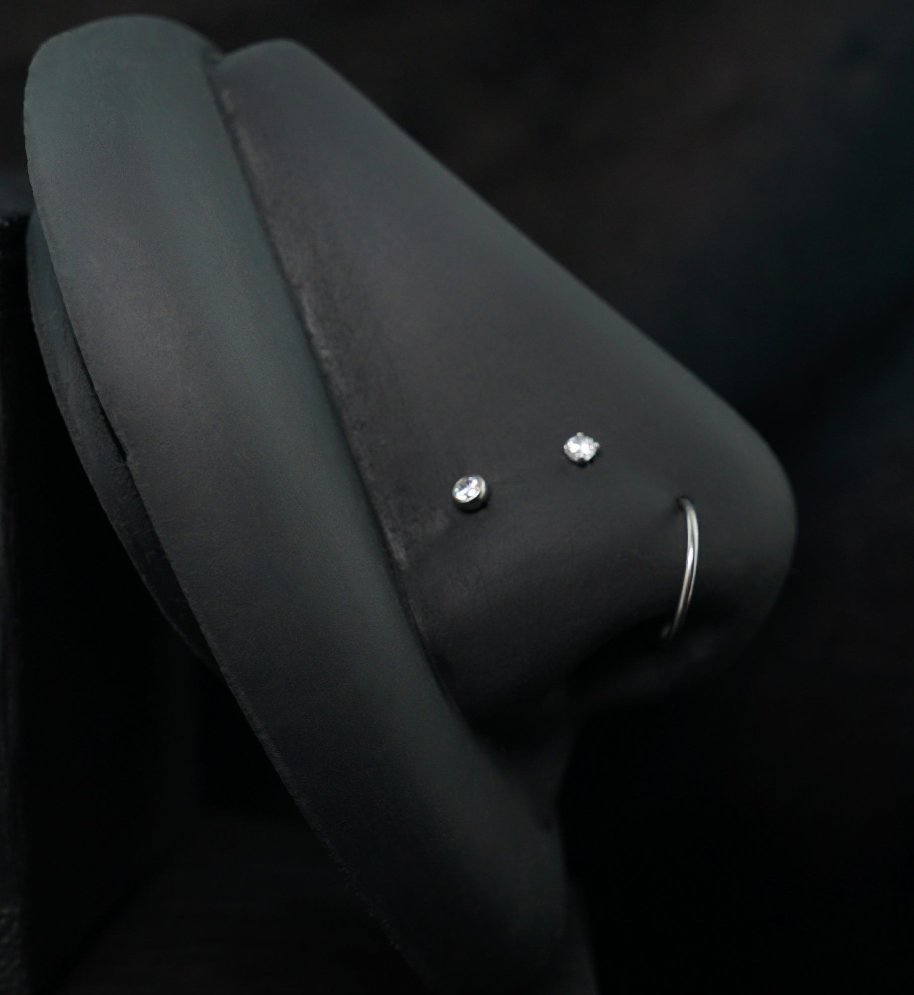 Blossom Clear CZ Stainless Steel L Bend/Stud/Hoop Variety Pack (6 Pack)