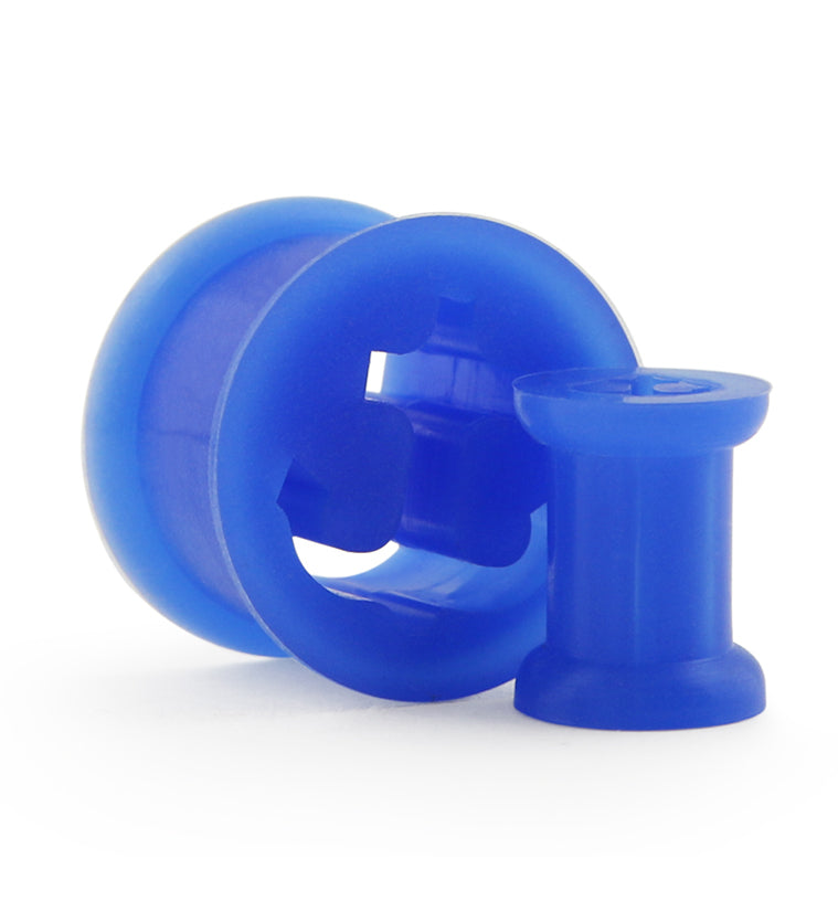 Blue Silicone Anchor Tunnel Plugs