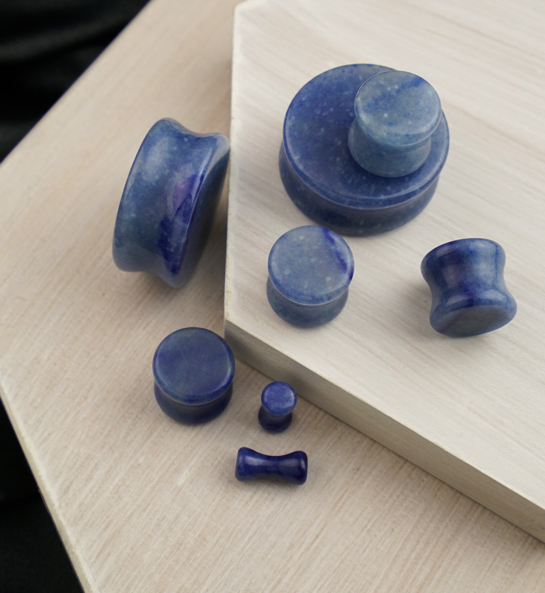 Blue Aventurine Stone Plugs