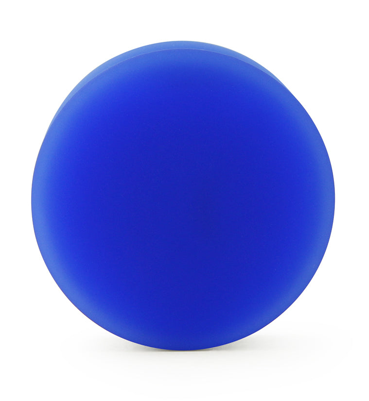Double Flare Matte Blue Silicone Plugs