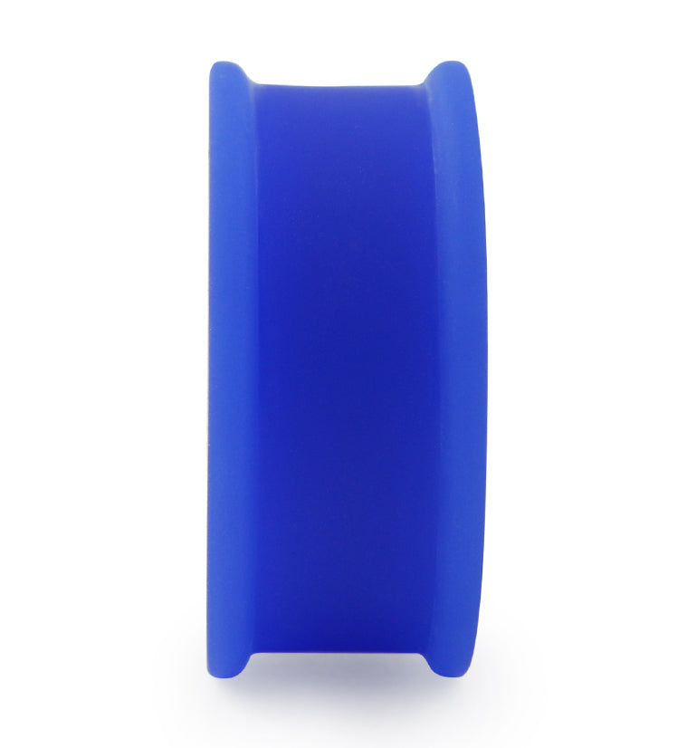 Double Flare Matte Blue Silicone Plugs
