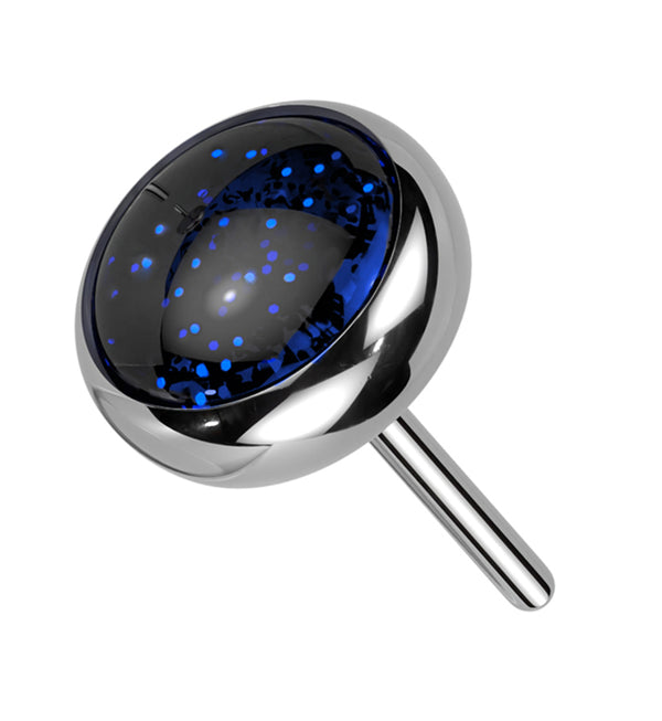 Bezel Blue Sandstone Titanium Threadless Top