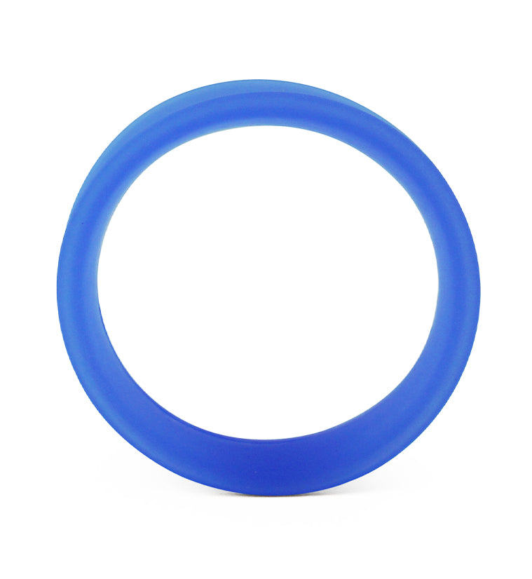 Blue Silicone Ear Skins Tunnels