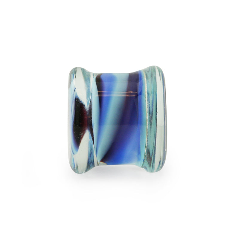 Blue Vortex Glass Plugs