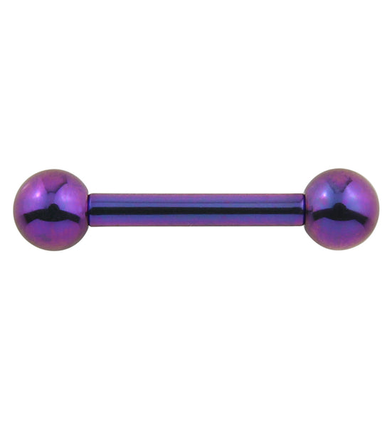 barbell object　bo ls top　purple blurple-anodized-titanium-