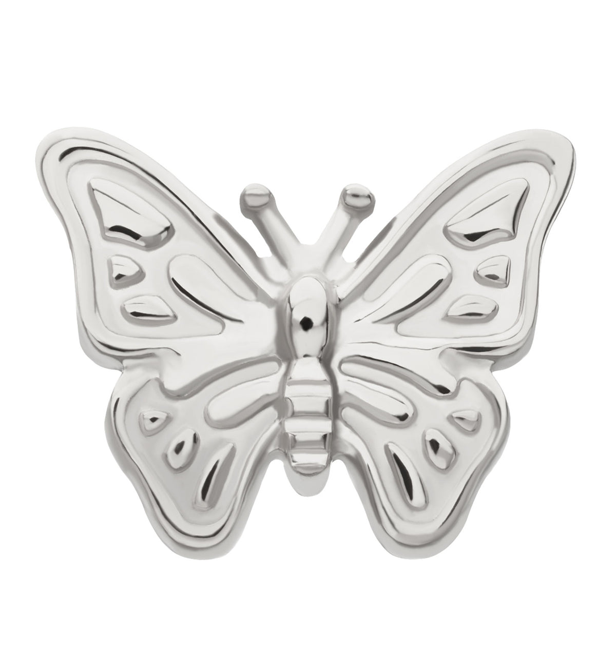 Bold Butterfly Titanium Threadless Top