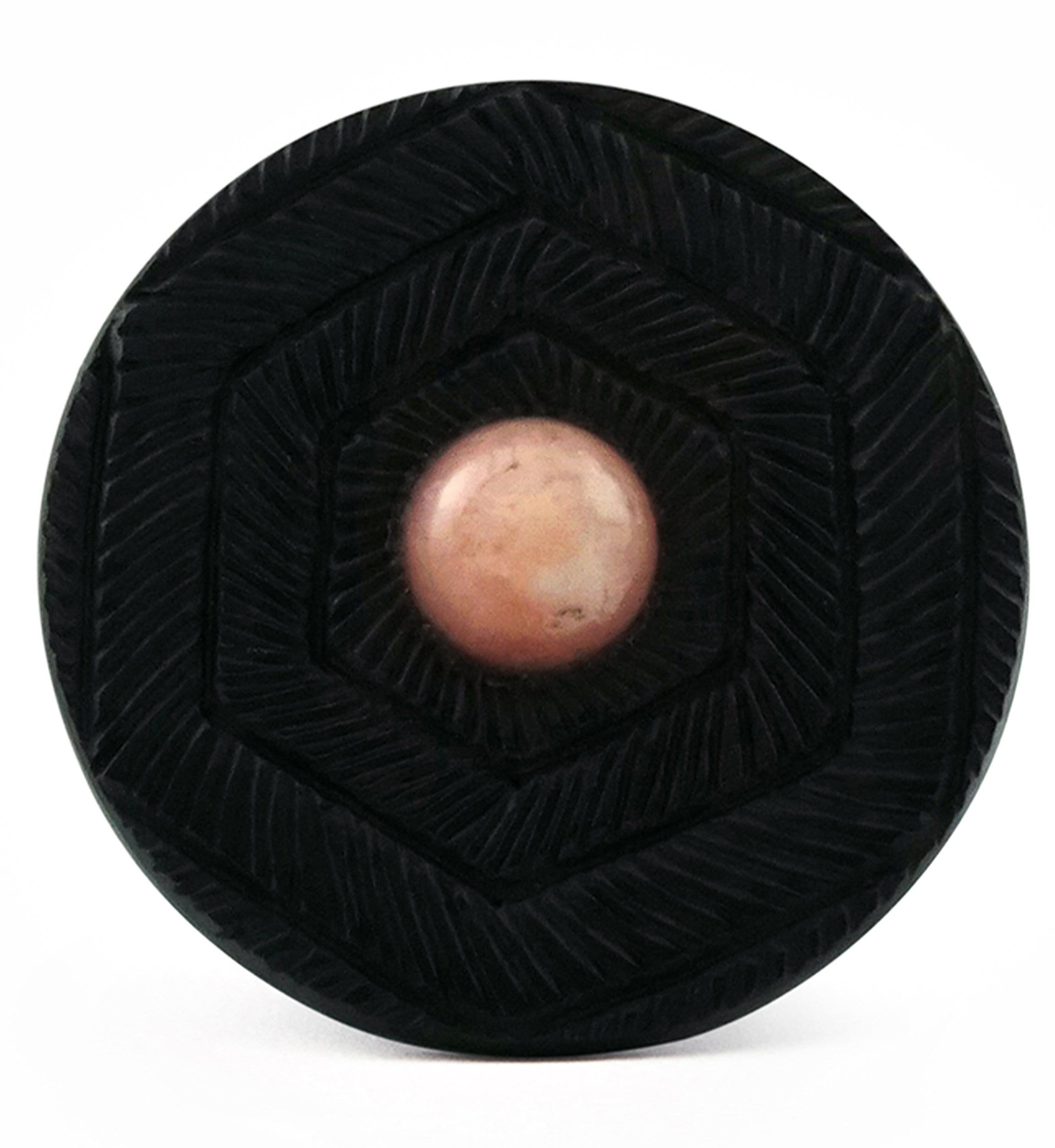 Boundary Geo Petalite Stone Inlay Areng Wood Mayan Flare Plugs