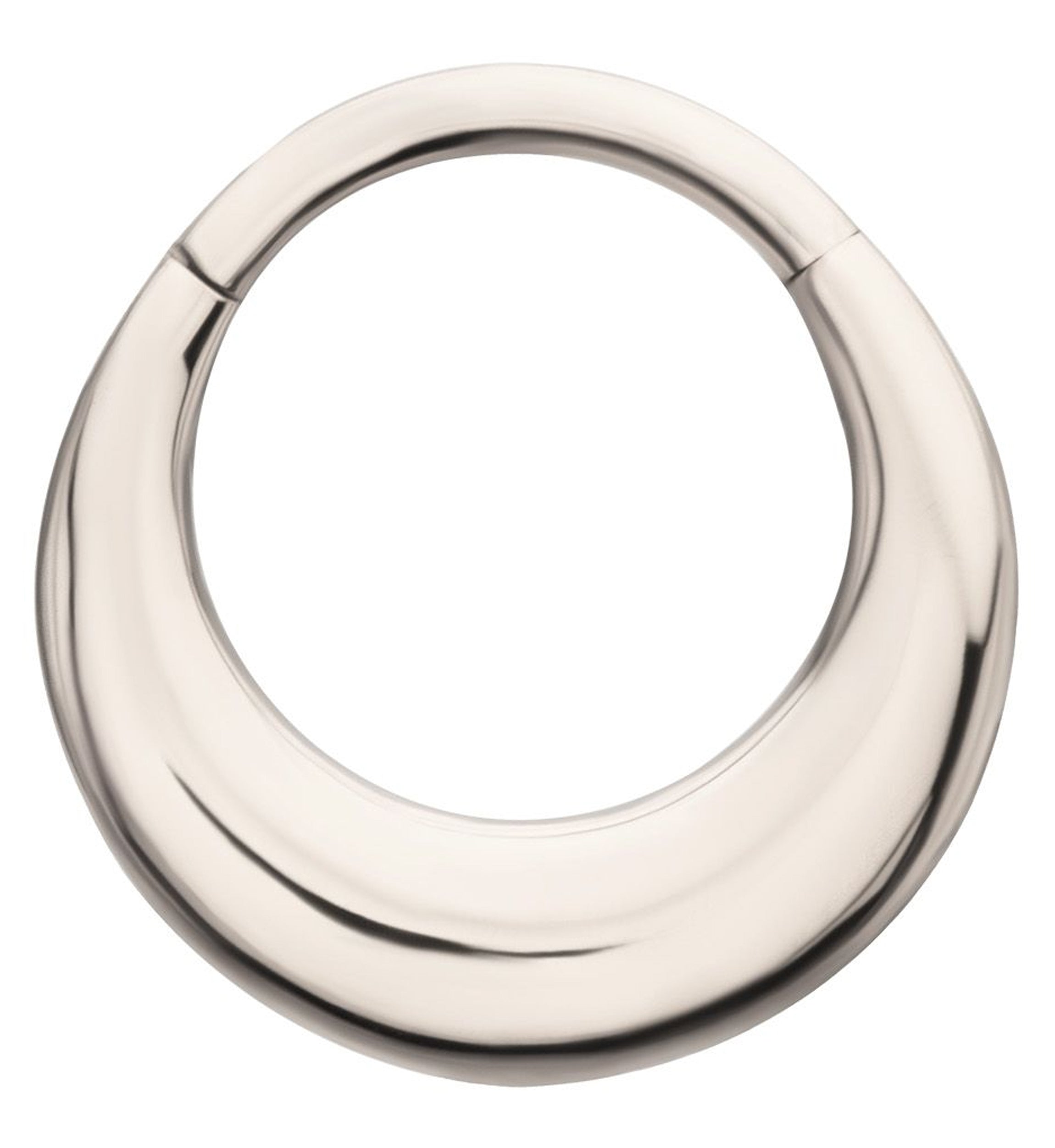 Broad Dome Titanium Hinged Segment Ring