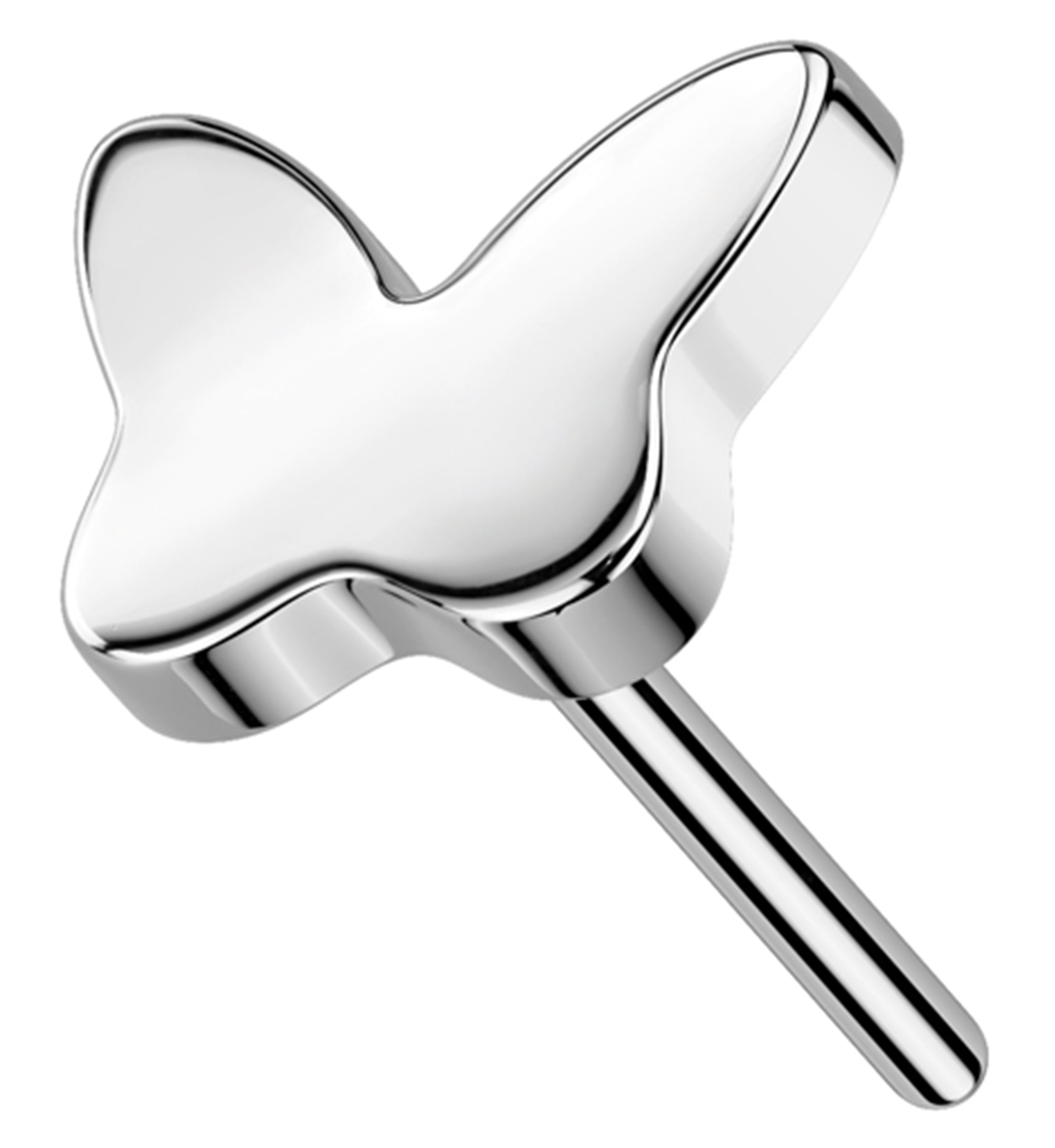 Bubble Butterfly Titanium Threadless Top