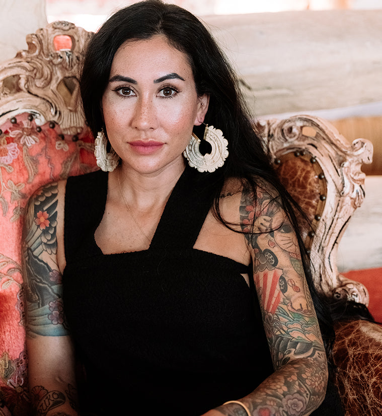 Bullion Tamarind Wooden Hangers / Earrings