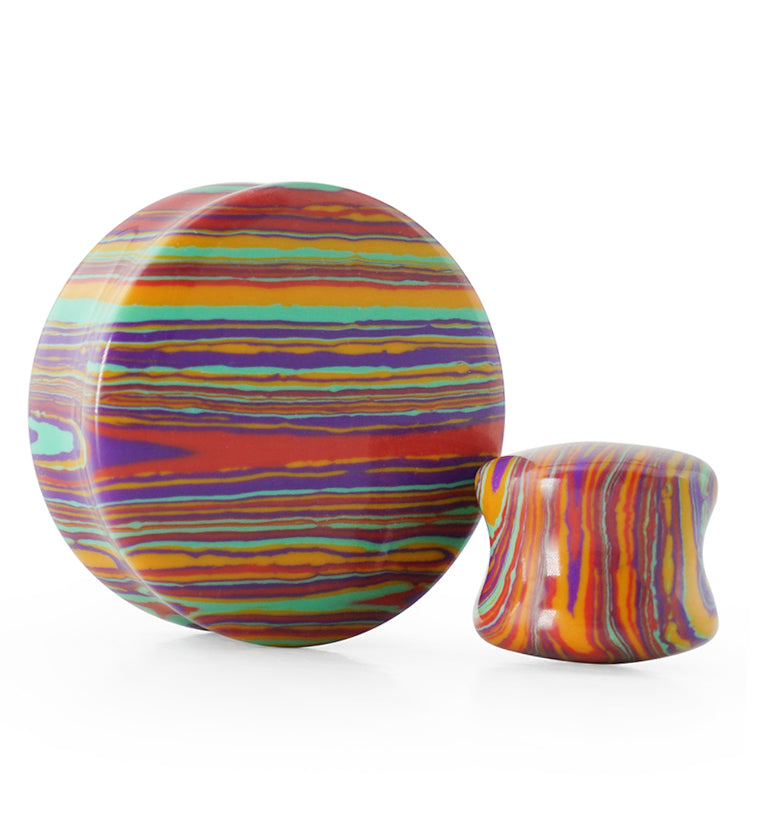 Candy Stripe Stone Plugs