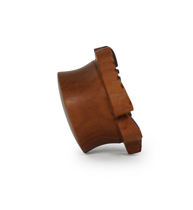 Carved Butterfly Saba Wood Plugs