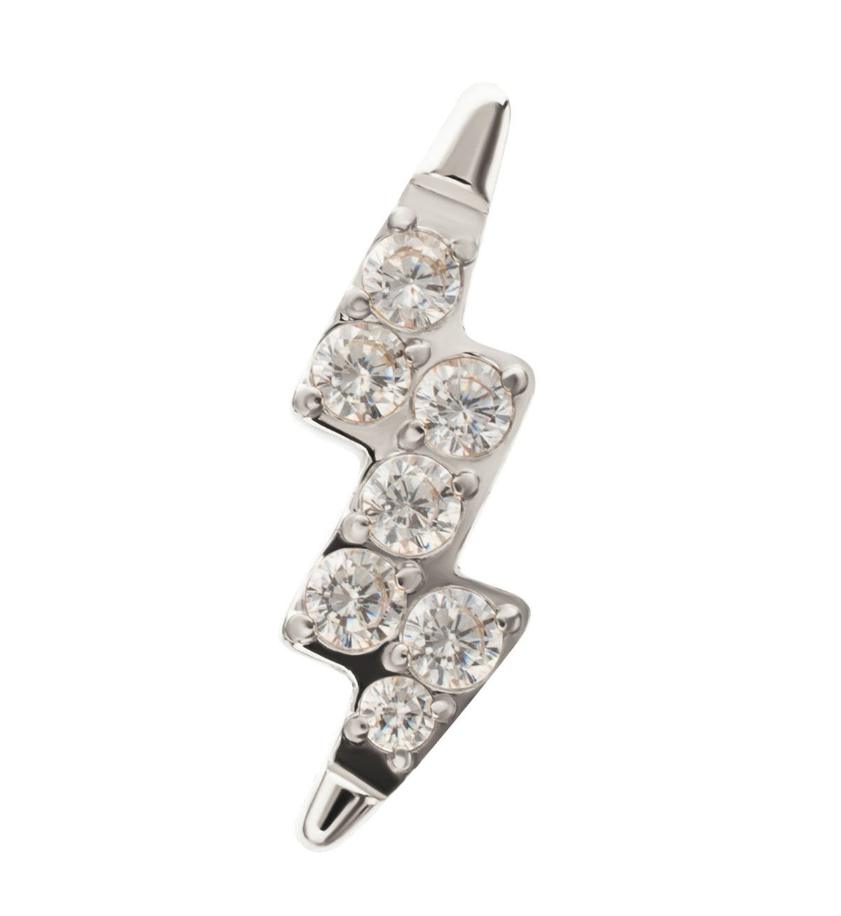 Charged Up CZ Titanium Threadless Top