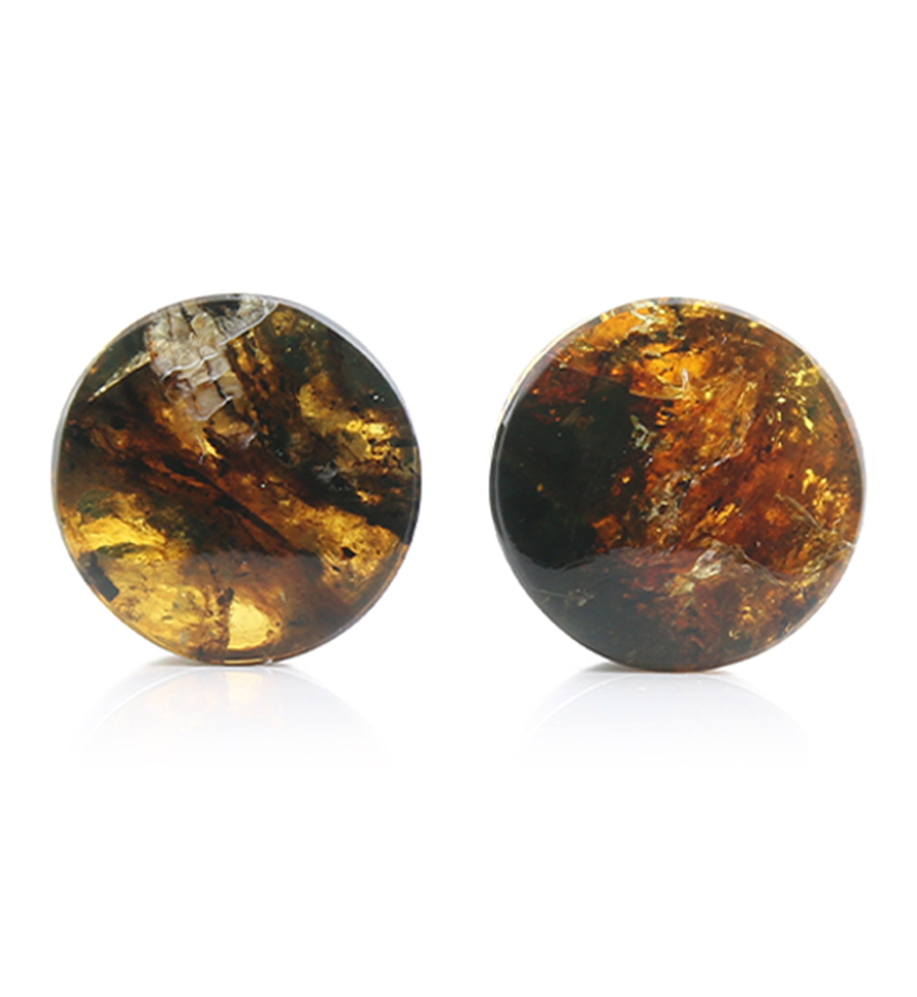 Chiapas Amber Plugs 9/16" (14mm) - Version 7