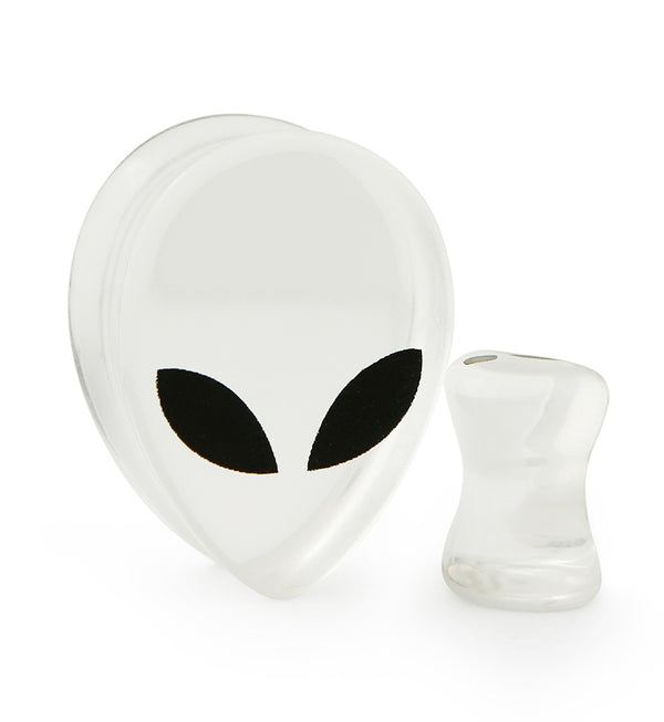 Clear Alien Glass Reverse Teardrops