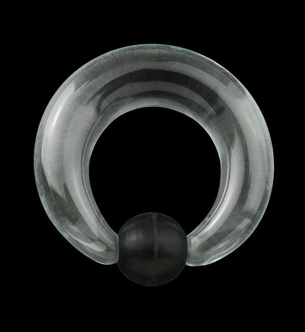 Clear Glass Captive Ring