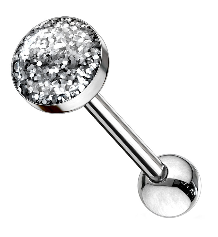 Glitter Dome Tongue Ring