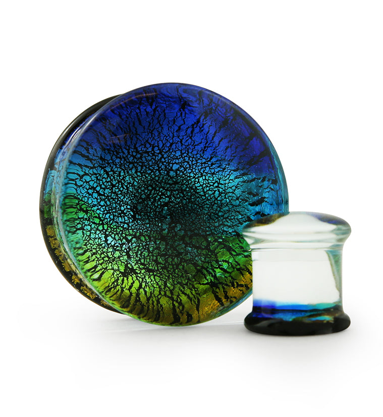 Coastal Dichroic Glass Plugs