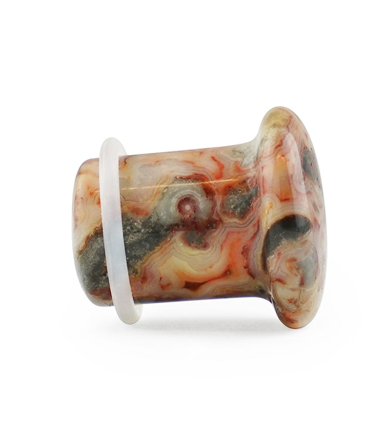 Crystal Quartz Stone Plugs - Single Flare (8 Gauge - 1/2