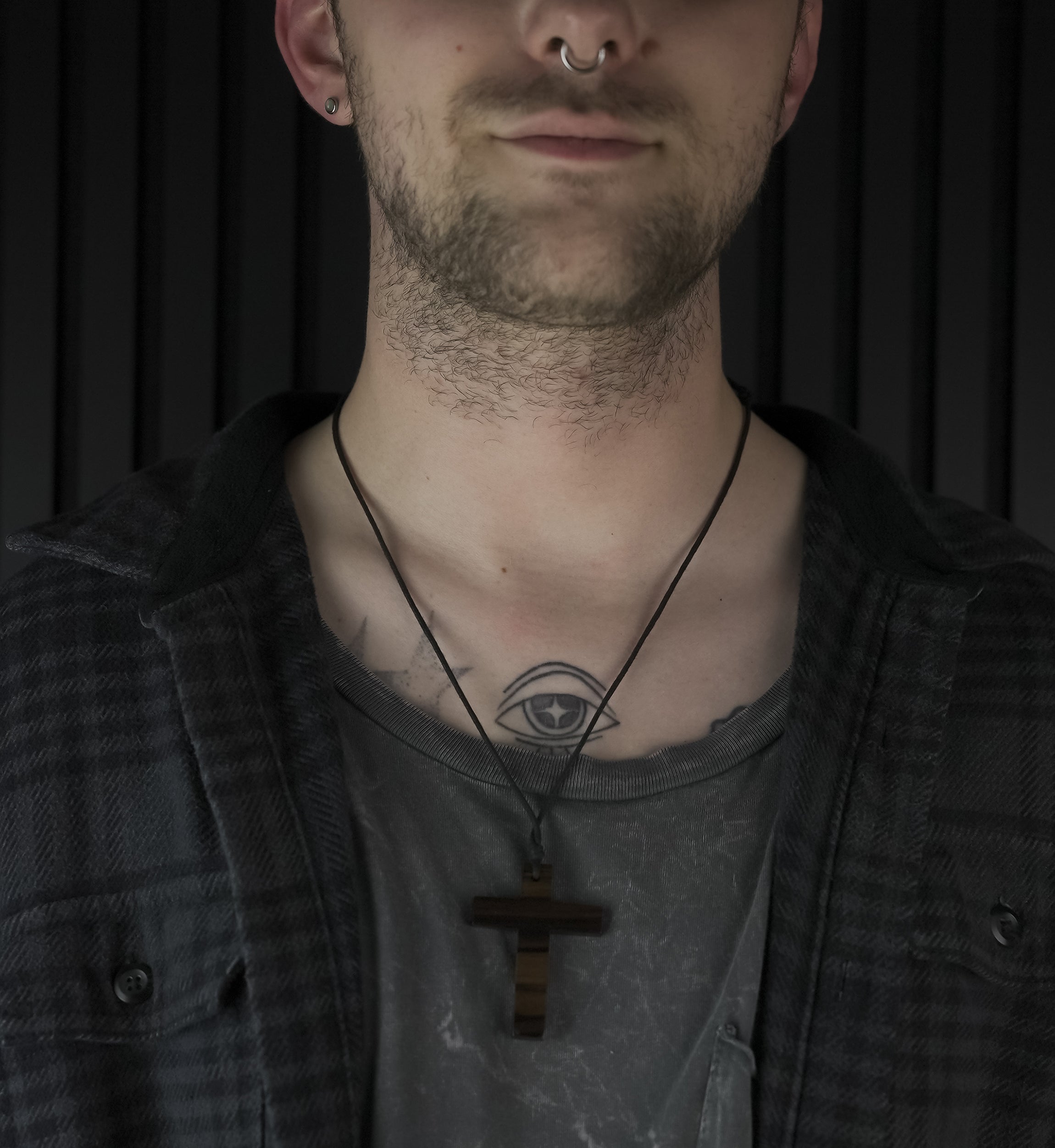 Cross Pendant Narra Wood Necklace