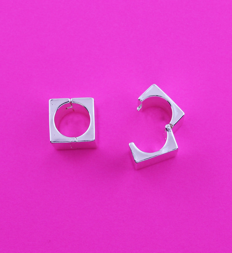 Cube Stainless Steel Hinged Ear Weights
